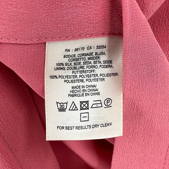 ANTHROPOLOGIE MAEVE Meret Silk Tunic Tank Rose Pink 8 NWT - Picture 10 of 10